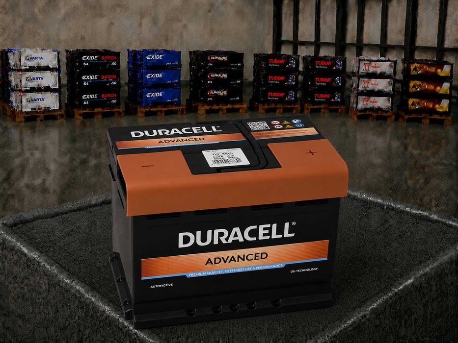 Автомобільний акумулятор DURACELL Advanced DA 62H, 62Ah, 12V, 550A, 9005753088641