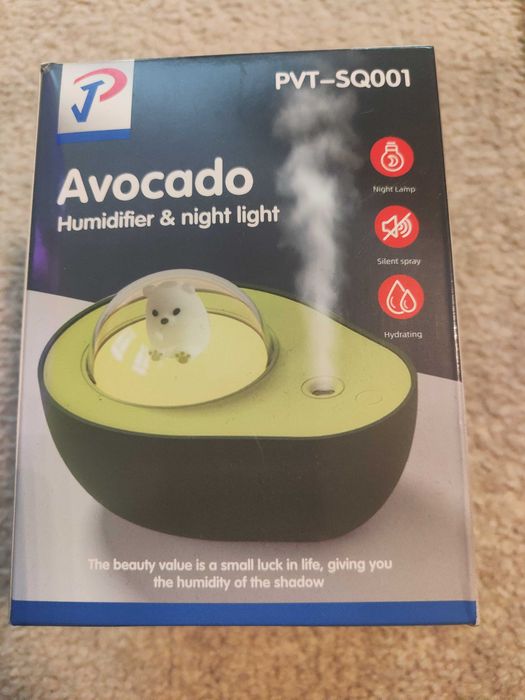 lampka z nawilżaczem Avocado nowa