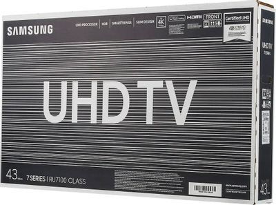 Samsung 43" RU7100 (Серия 7) — это 4K Ultra HD