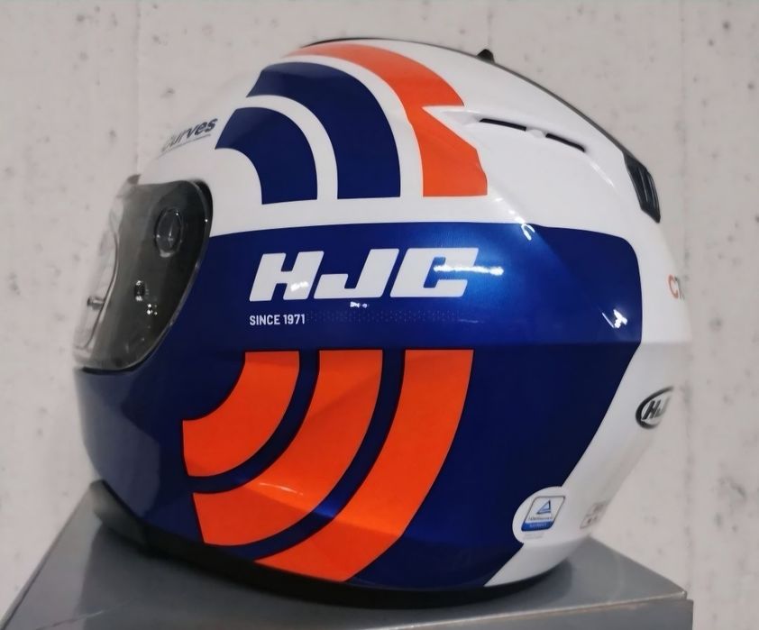 Capacete HJC C70 Curves White / Blue ( L )( NOVO )