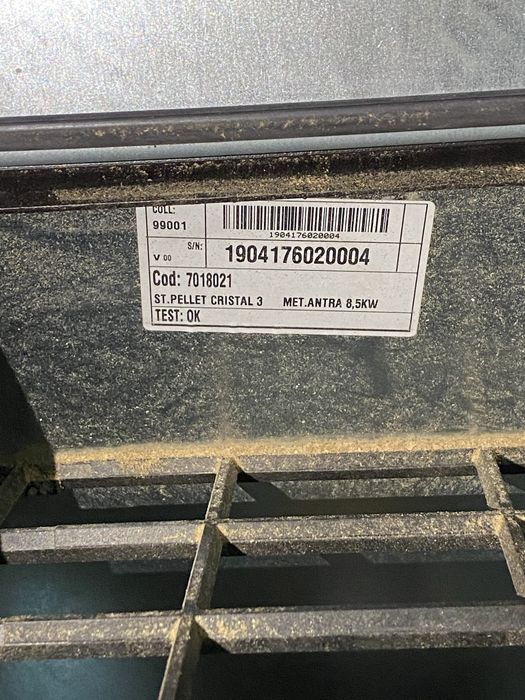 Salamandra a Pellets CADEL cristal 3 - 8,5 kw + oferta de pellets