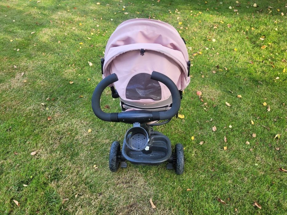 Rowerek dziecięcy trójkołowy wózek spacerówka 6w1 AVEO Kinderkraft róż