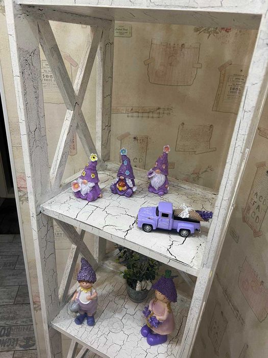 Стилаж в стиле прованс, натуральное дерево, ручная работа