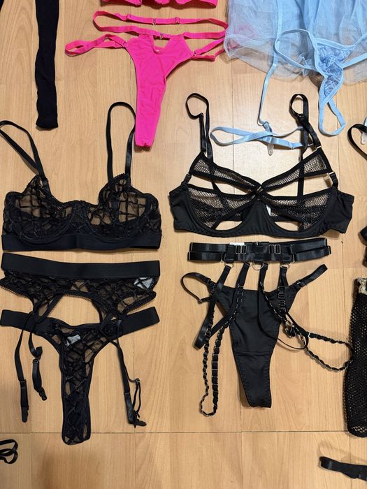 Еротична білизна белье труси ліф гартери боді пояс панчохи латекс