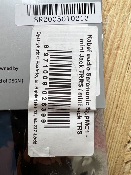 Saramonic SR-PMC 1  Kabel podłącz profesjony mikrofon do Iphone/ ipada