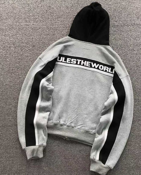 Зіп-худі Corteiz Ribbed Sporteiz Zip Hoodie 'Heather Grey'