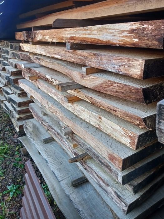 Foszty, deski, brusy dąb sezonowany tarcica dębowa