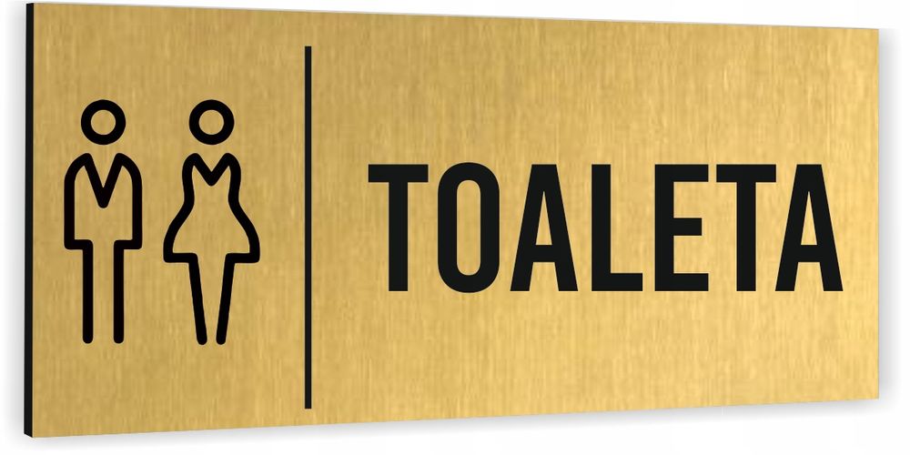 tabliczka na drzwi wc toaleta damsko-męska piktogram informacyjna