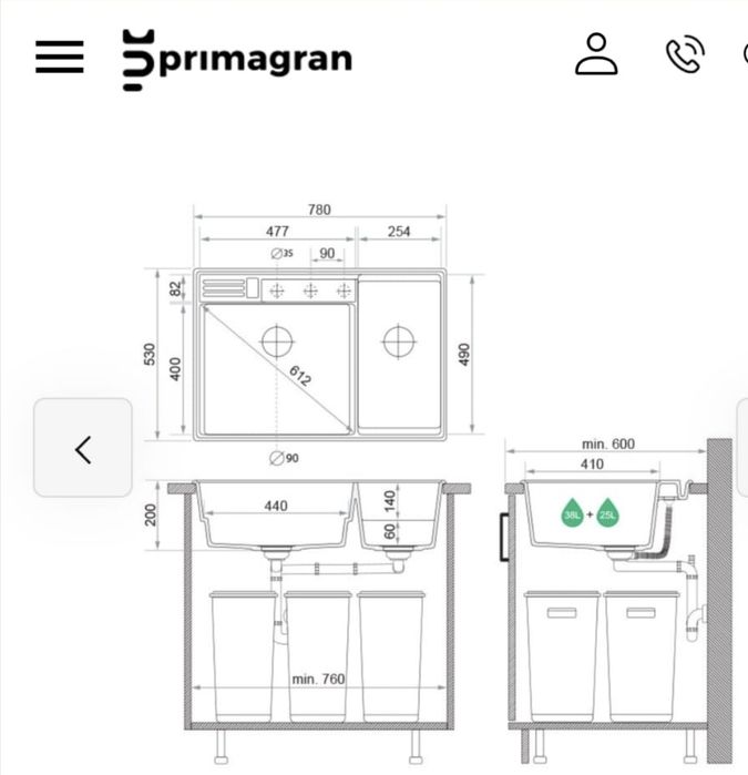 Lava-loiça Primagran - utilizado 2 semanas