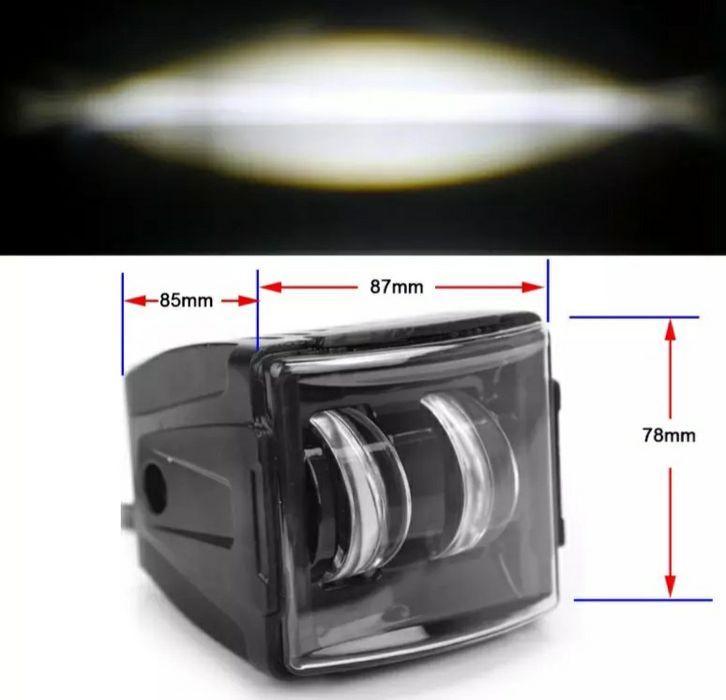 Дополнительная фара с СТГ самые яркиеLED 30W Лед балка противотуманка
