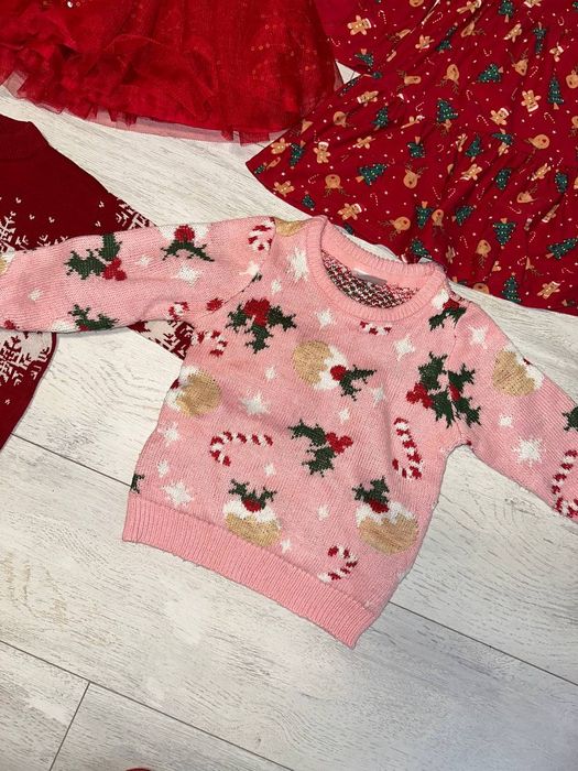 новогодняя одежда платье, свитер 3-4 года