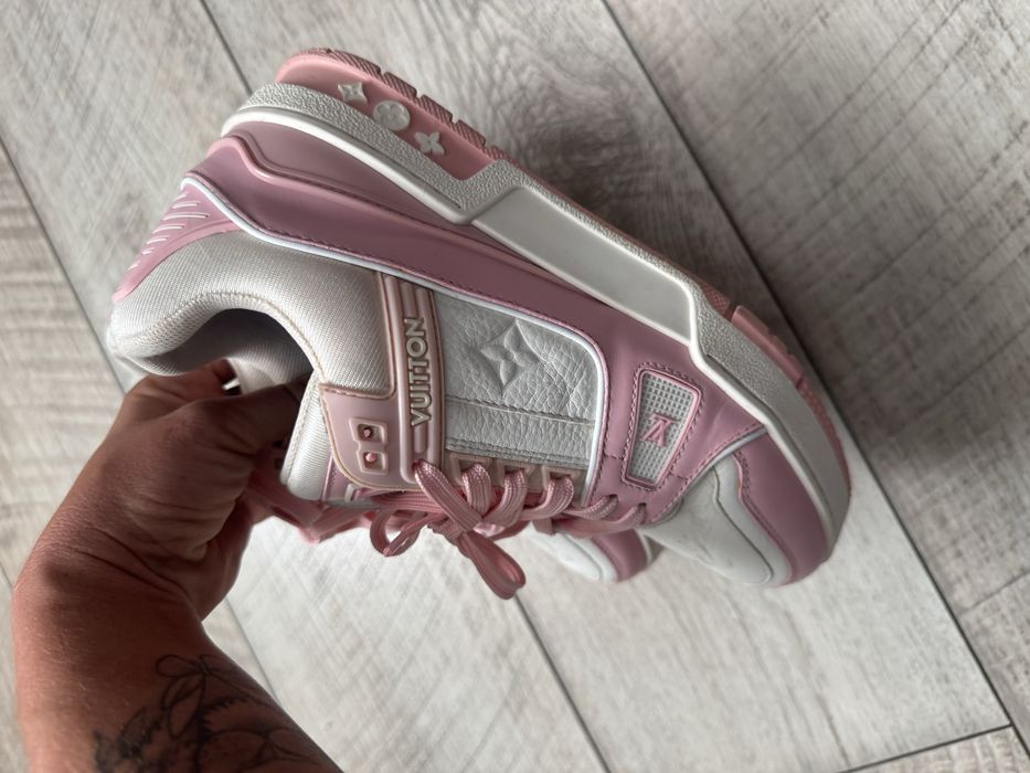 Louis Vuitton LV Trainer Sneakers White Pink, ( 36 р ) 23.5 см