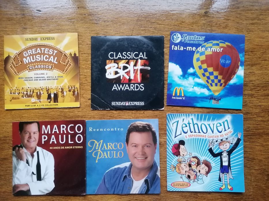 Cd's vários tipos.