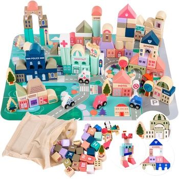 Klocki drewniane kinderplay