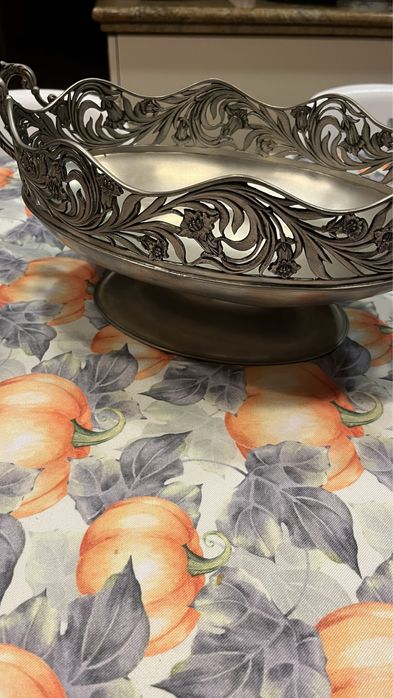 Fruteira decorativa Estanho