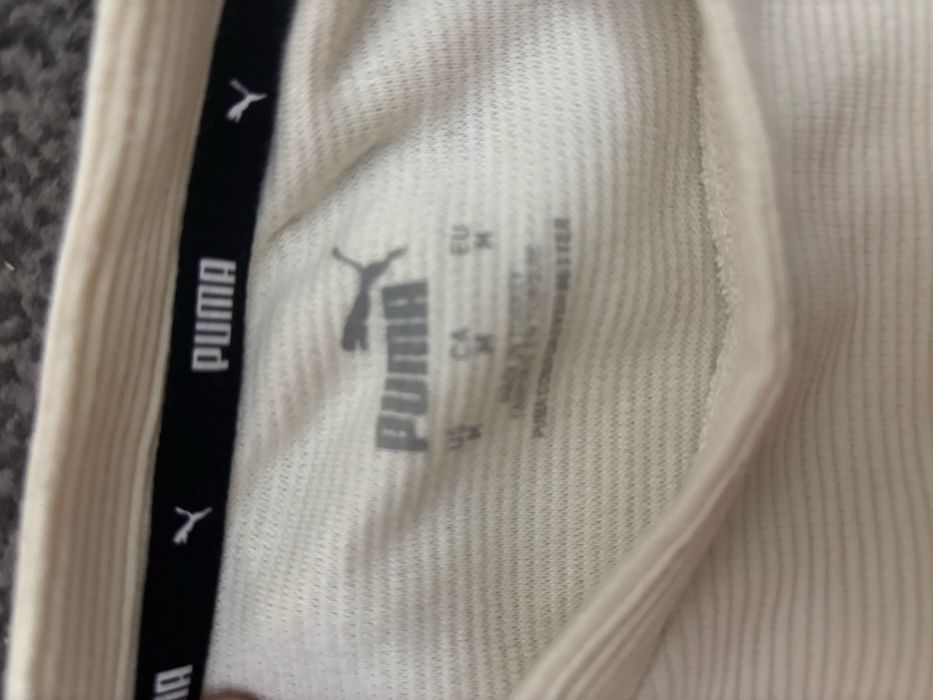 Белый лонгслив Puma