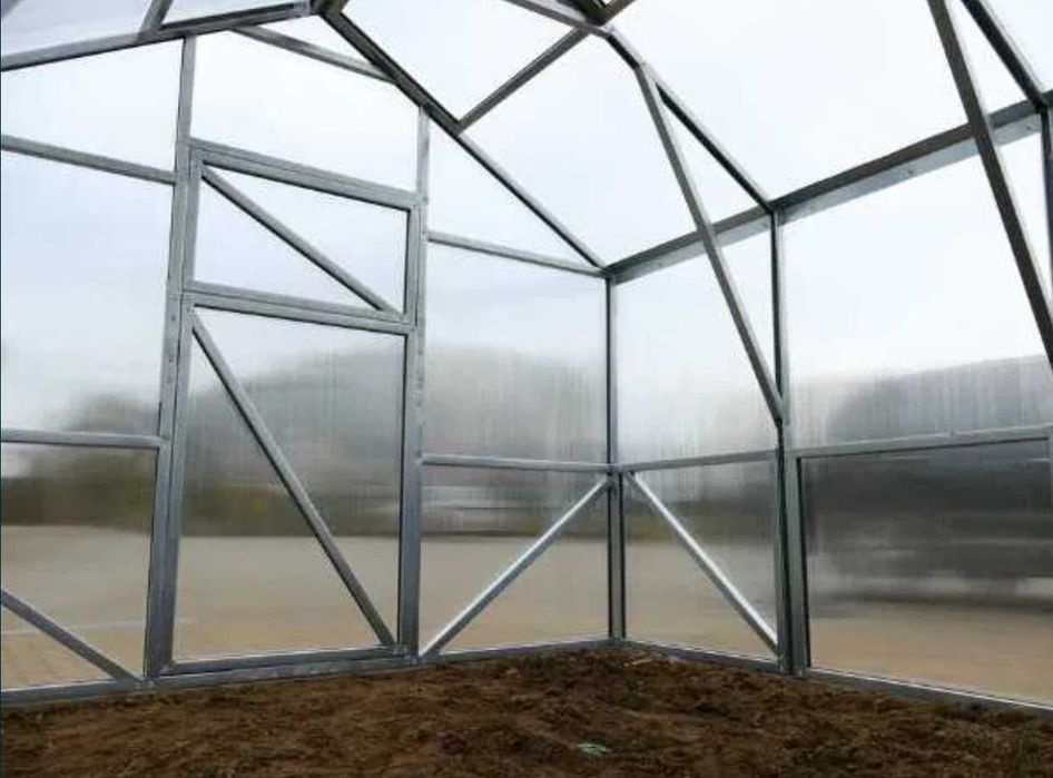 Szklarnia Domek 3x4 3x6 3x8 3x10 m Poliwęglan Profile Stalowe Ocynk