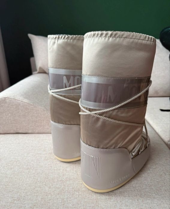 Moon Boot iicon glow platinum 39-41 nowe