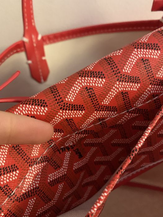 Goyard mala vermelha