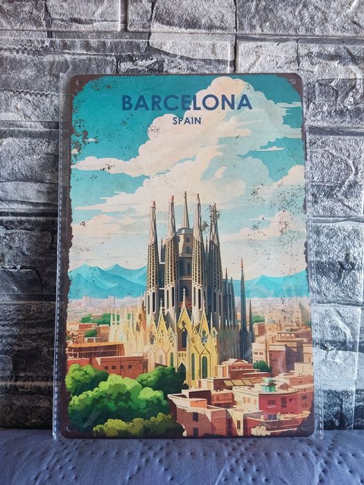 Placa Metálica 20x30cm Cidades