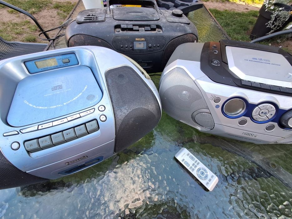 Radiomagnetofon, cd philips panasonic- 3 sztuki