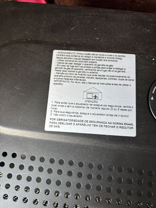 Aquecedor mini chama azul gralux novo