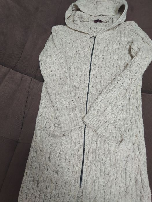 Кардиган довгий вязаний якісний пальто
