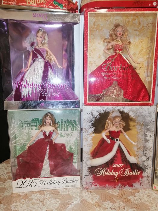 Колекційні вінтажні та сучасні ляльки барбі, різдвяні, Holiday barbie