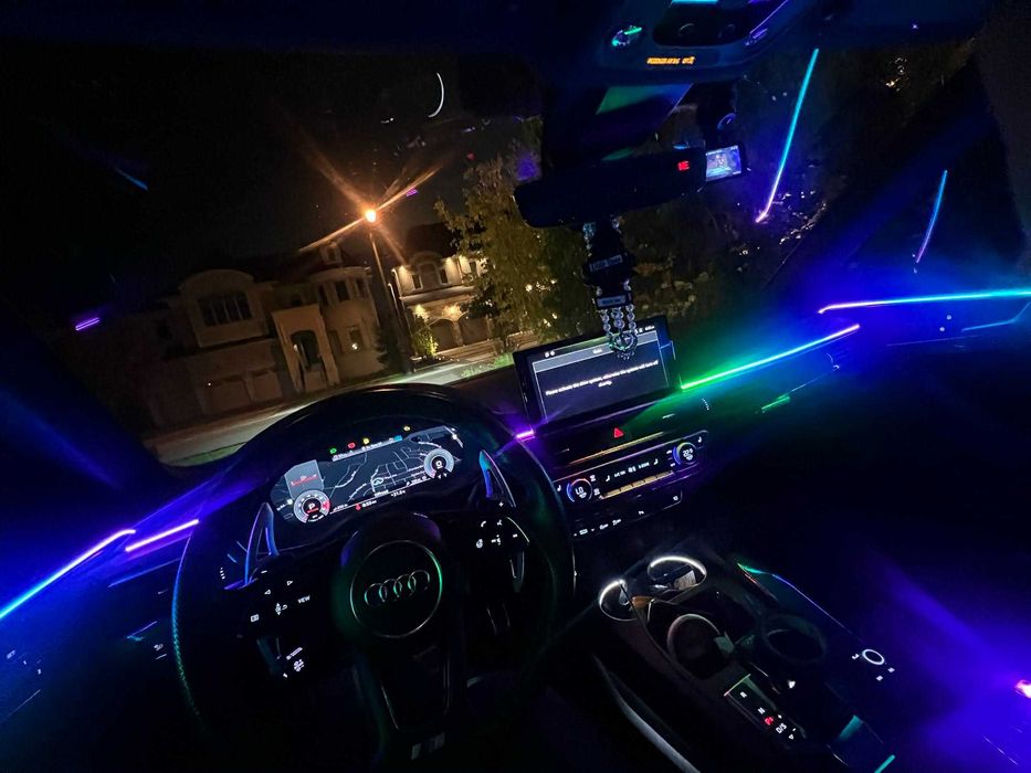 Oświetlenie LED Ambient Light do samochodu – zestaw podświetlenia wnętrza Premium