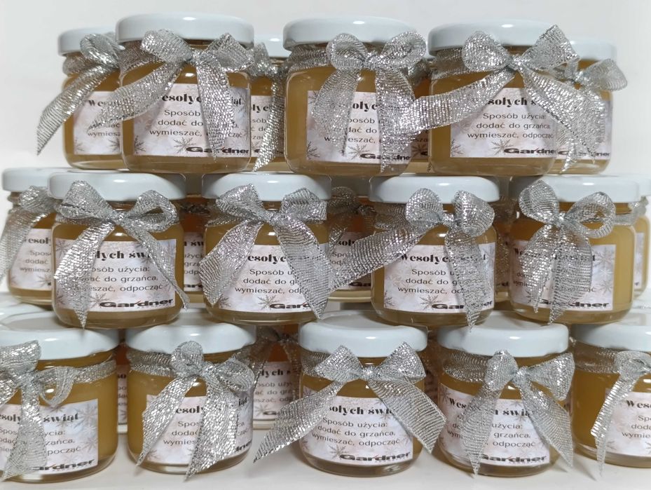 miodki 2 smaki upominki podziękowania LOGO 40 ml personalizowane