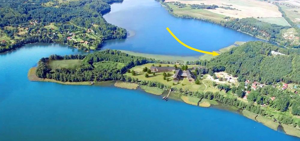 domek letniskowy nad jeziorem