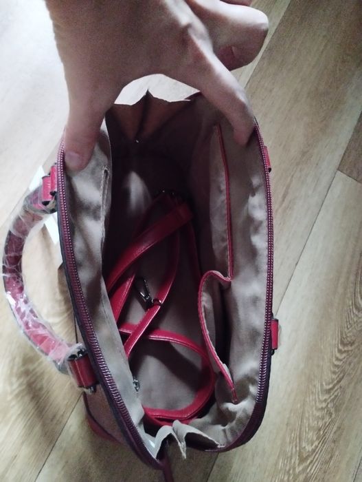 Miss Moda torebka damska kuferek do ręki na ramię nowa