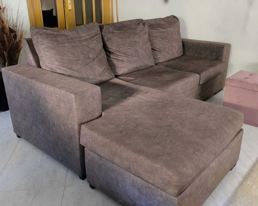 CHAISE LONGUE Cinza escuro