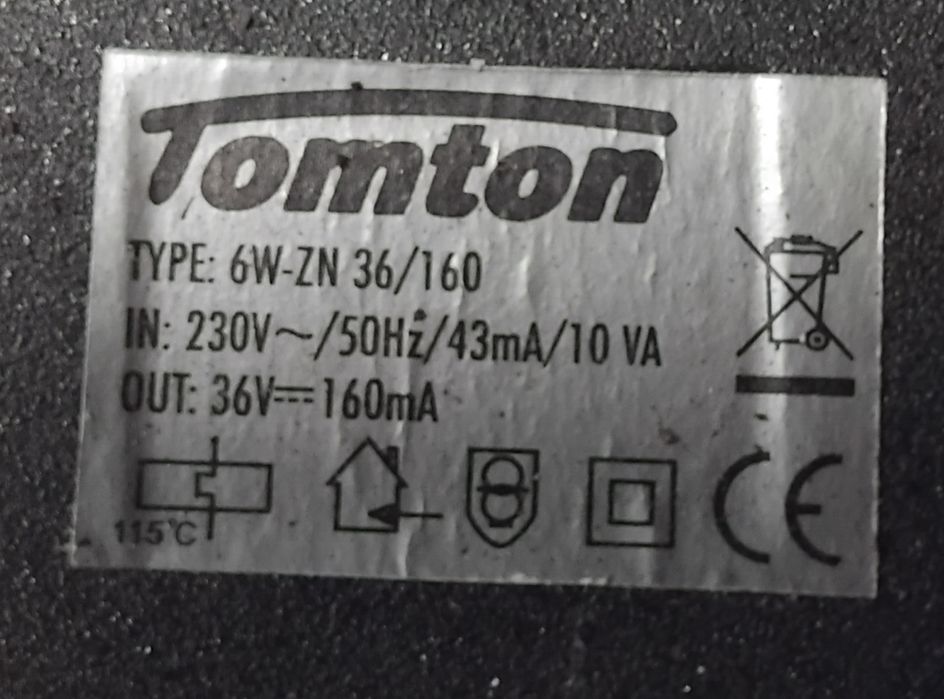 Zasilacz Tomton 6W ZN 36/160 36V