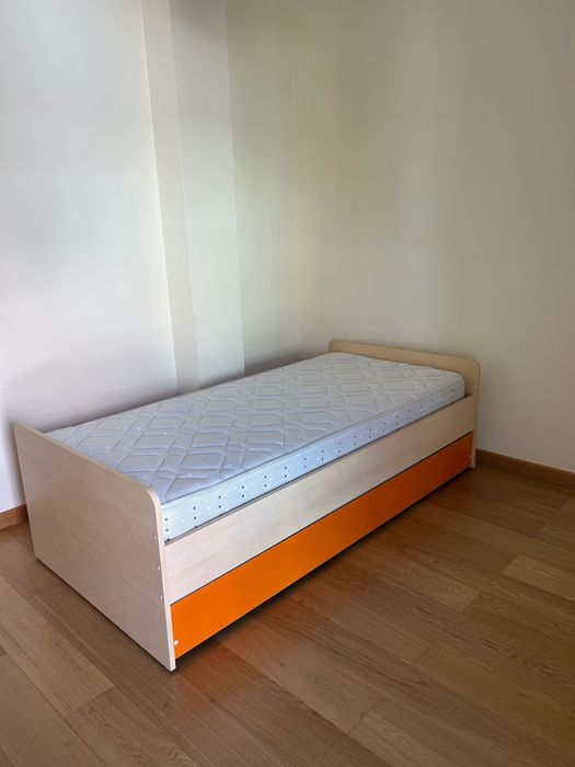 Cama Solteiro com gavetão cama extra