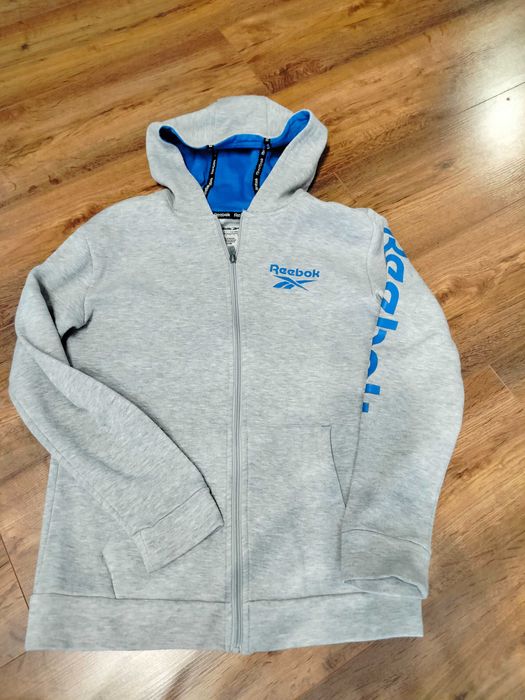 Bluza Reebok 164 szara z kapturem