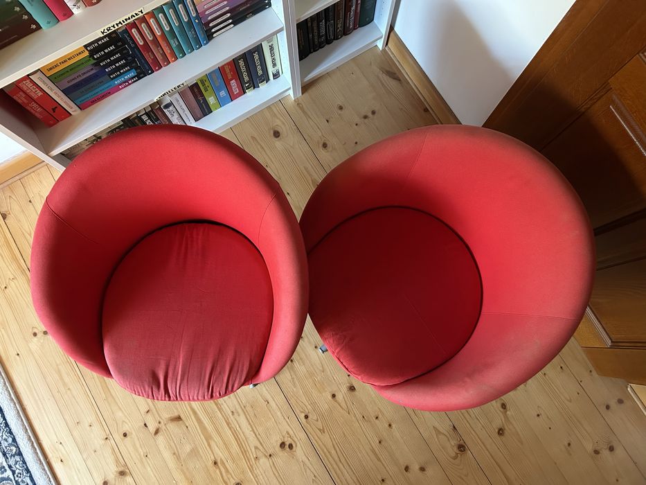 Czerwone fotele 2 za 100zł
