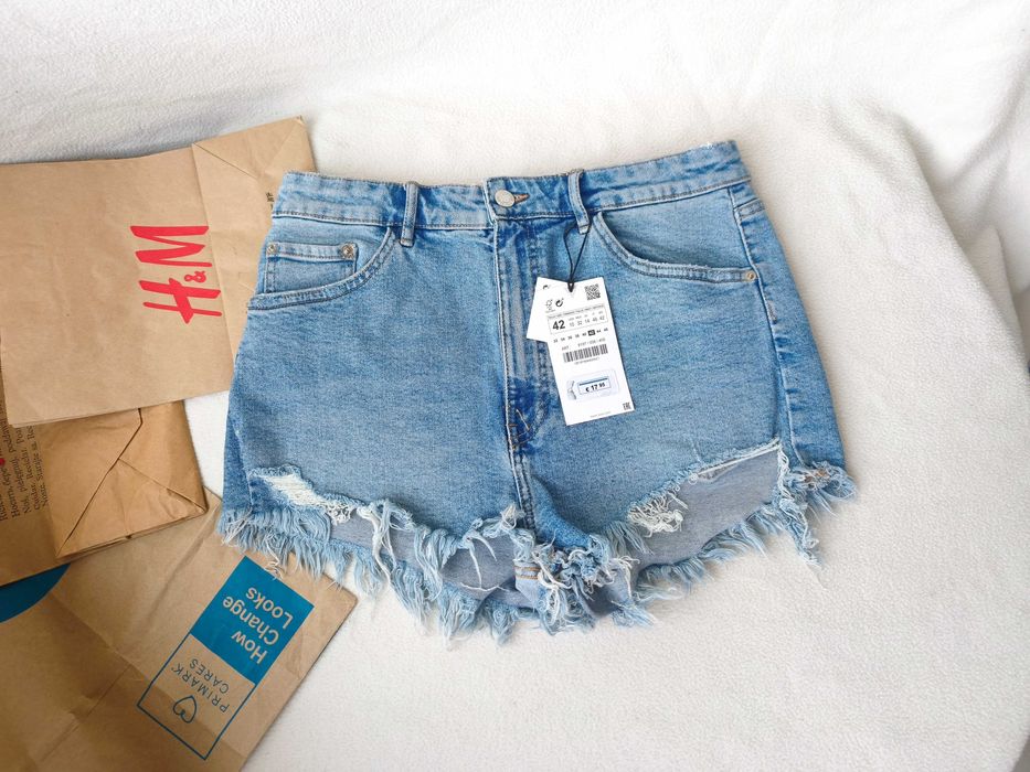 Оригинал! джинсовые шорты  Zara идут на 38 - M-L.