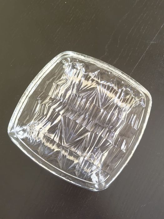 Cinzeiro Nybro Glasbruk Sweden Art Glass, Iceberg Design Paul Isling