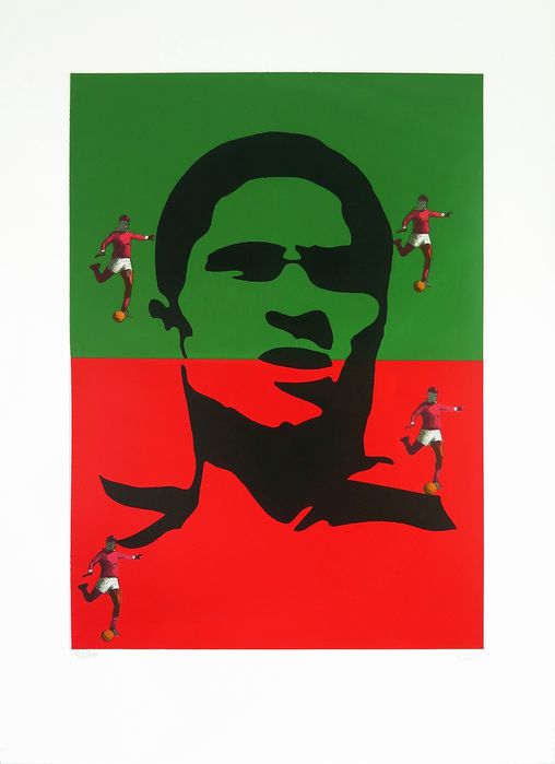 ALFREDO LUZ  Serigrafia Eusébio