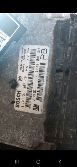 Мозги эбу блок управления двигателем опель астра зафира 2,0 astra 2,0d