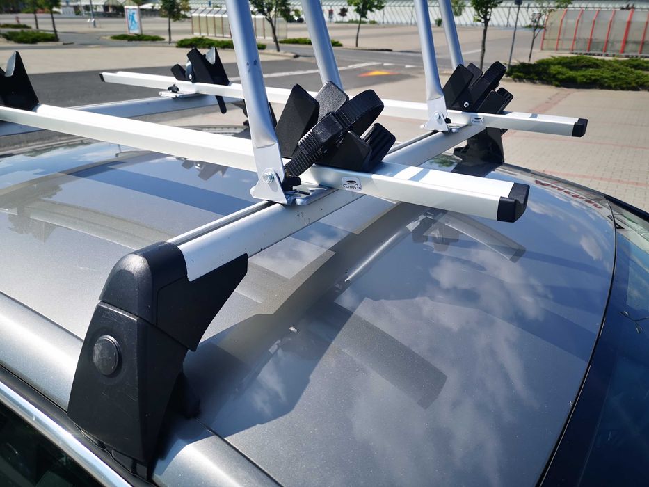 Bagażnik dachowy na 2 rowery do VW Passat B7. Gotowy zestaw do podróży