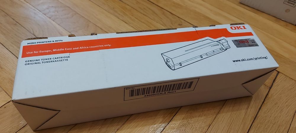 Toner drukarki OKI B431 Nowy Oryginalny p/n: 44917602 wydajność 12000 str. MB491