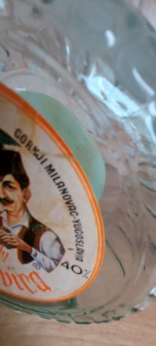 Butelka po Śliwowicy  Jugosłowiańskiej 1975 rok