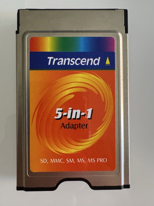 Adaptador PCMCIA - Transcend 5in1 - Cartões de Memória