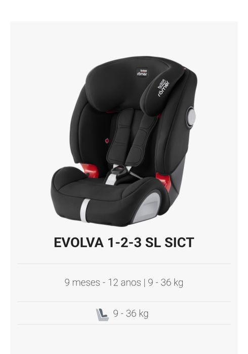 Cadeira auto Britax Romer - grupo 1,2 e3