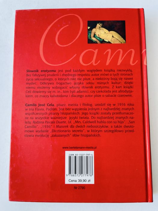 Słownik erotyzmu Camilo Jose Cela