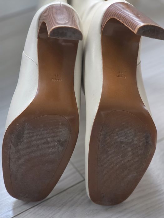 Kozaki skórzane Mango rozm. 38