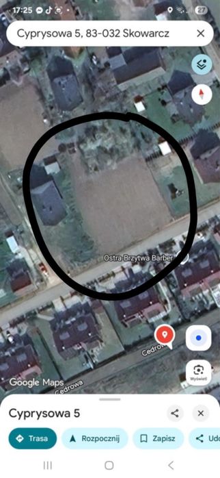 Działka budowlana Skowarcz 0.0887Ha