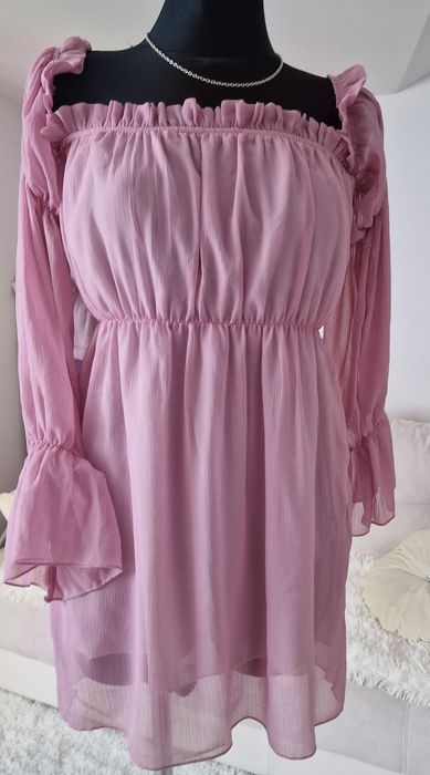 Sukienka pudrowy róz " Shein".